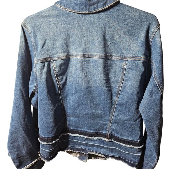 Lane Bryant Womens Denim Jacket Size 20 Button Front - Picture 7 of 7